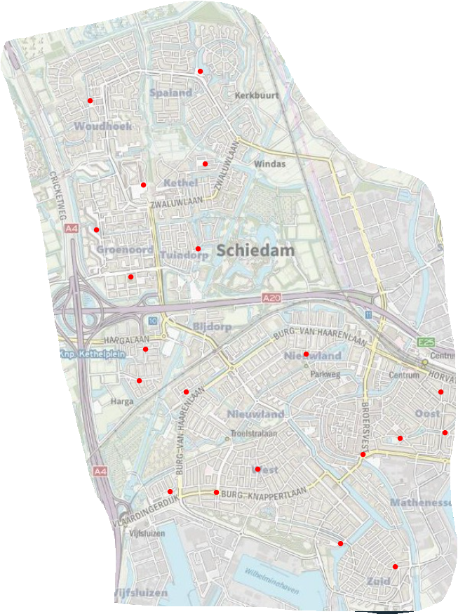 Locaties kerstbomen inzamelpunten 2022 2023