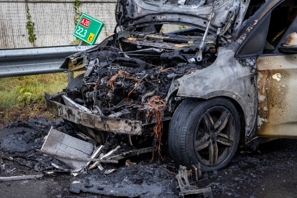 Tuf je lekker met je kind in je auto op de A20, heb je even later slechts een wrak over