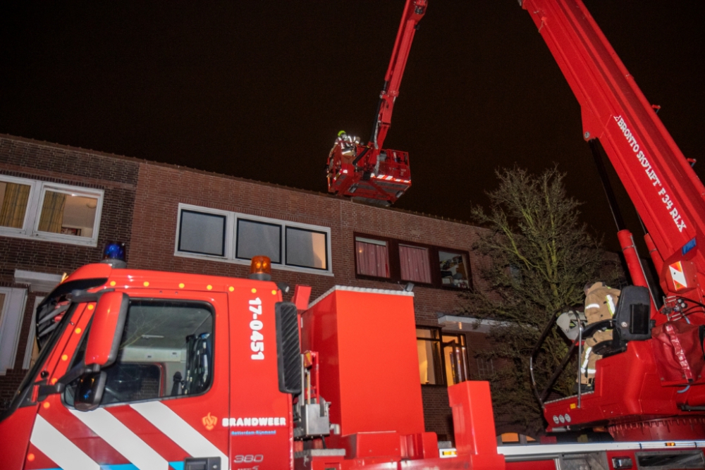 Schoorsteenbrand in West