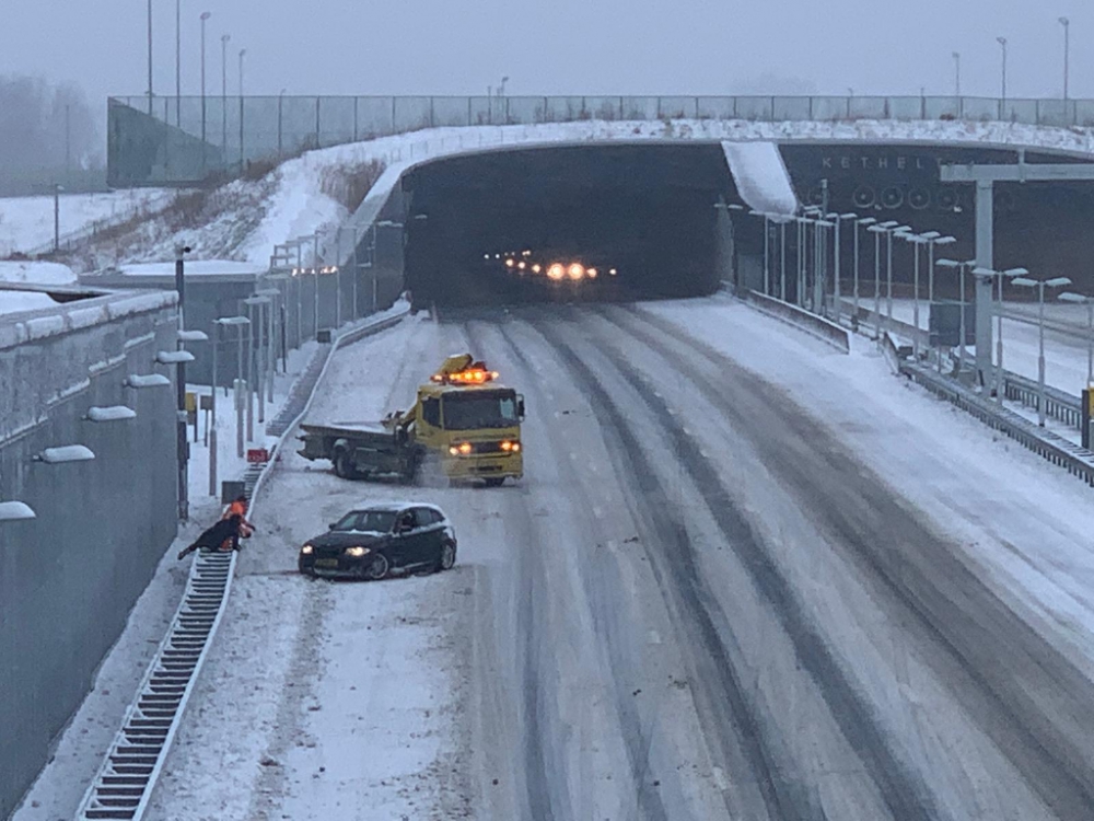 Slippartij op de A4