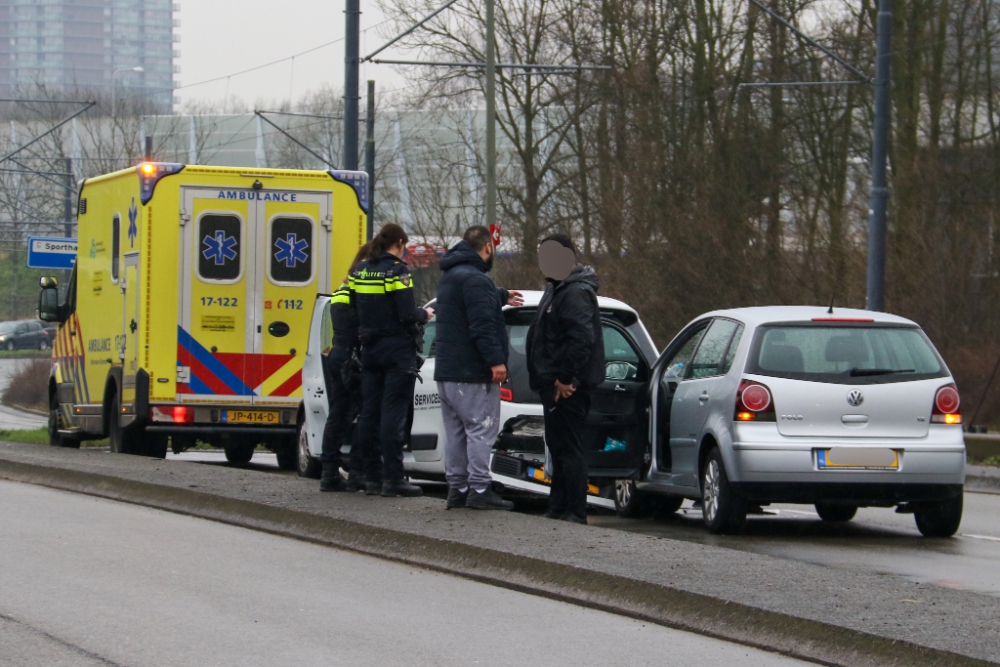 Kettingbotsing op de Nieuwe Damlaan