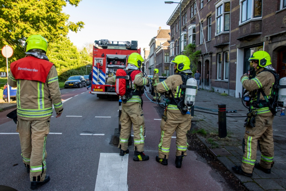 Brand in woning aan de Lange Nieuwstraat