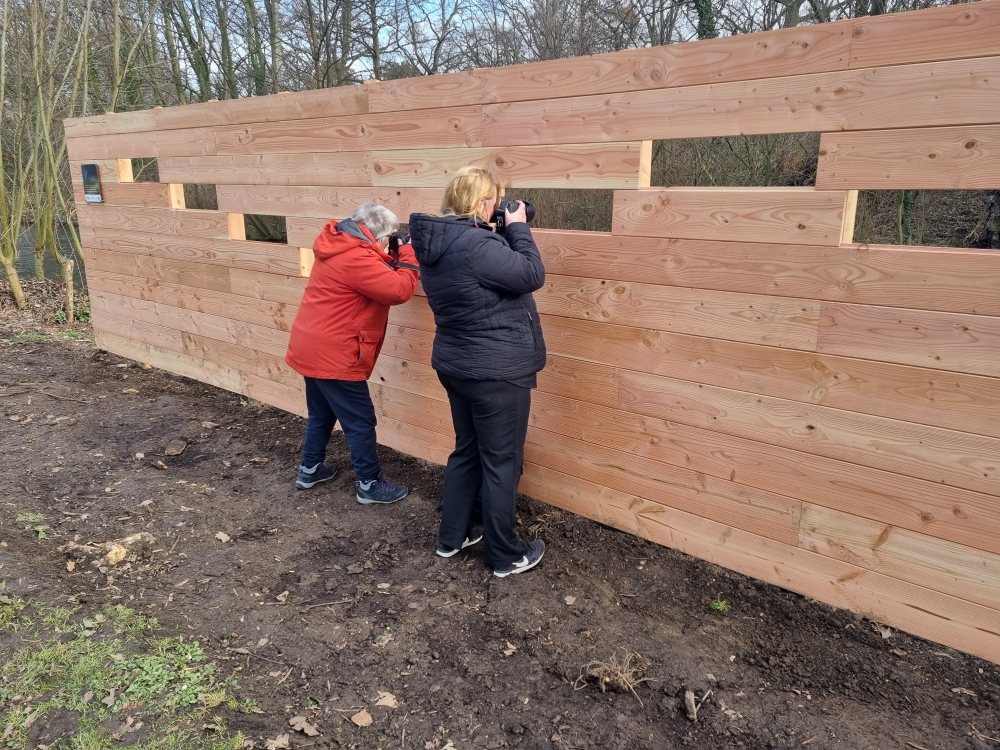 Nieuwe ijsvogelkijkwand gereed