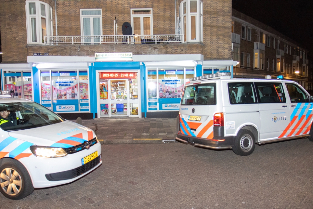 Overval op Poolse supermarkt Schiedam Oost