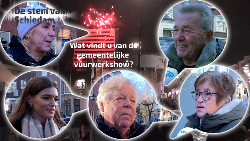 Wel vuurwerk, maar niet zelf afsteken: wat vindt Schiedam van een vuurwerkshow?