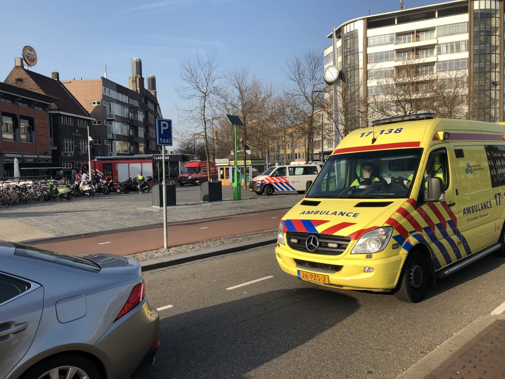 Melding gaslek op de Koemarkt