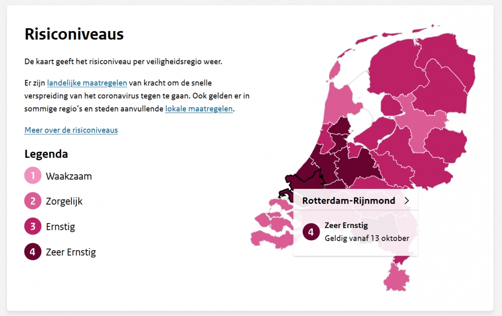 Onze regio nu op &#039;zeer ernstig&#039;