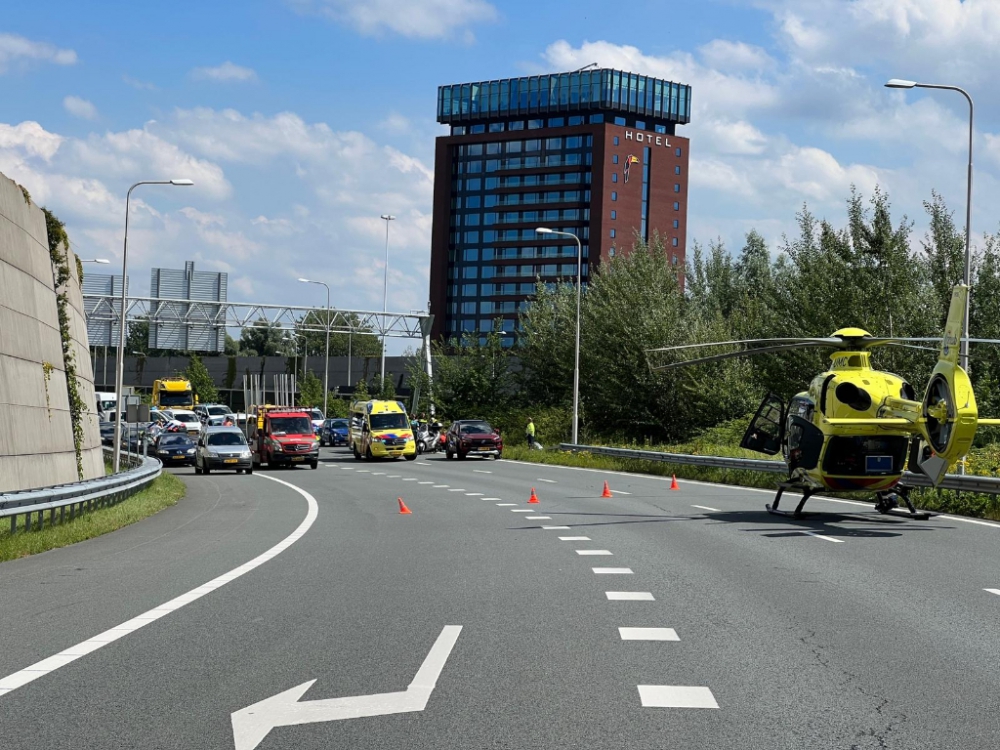 Verbindingsweg A20 was anderhalf uur dicht richting Ketheltunnel en Beneluxtunnel