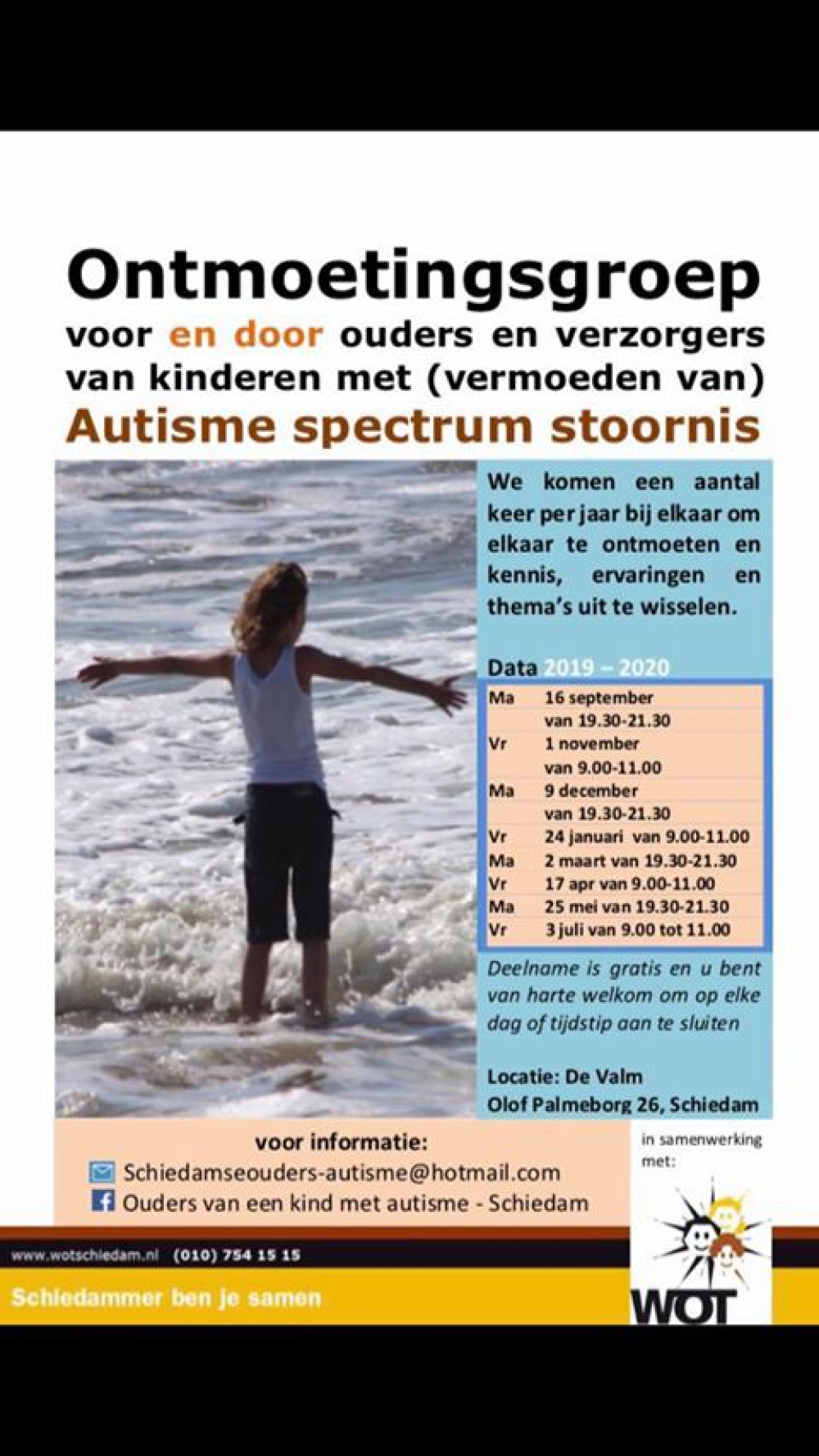 Ontmoetingsgroep voor ouders van een kind met autisme