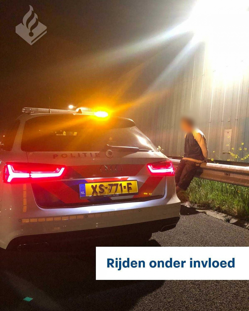 Man, onder invloed van drank én drugs, staat te zwaaien op de snelweg