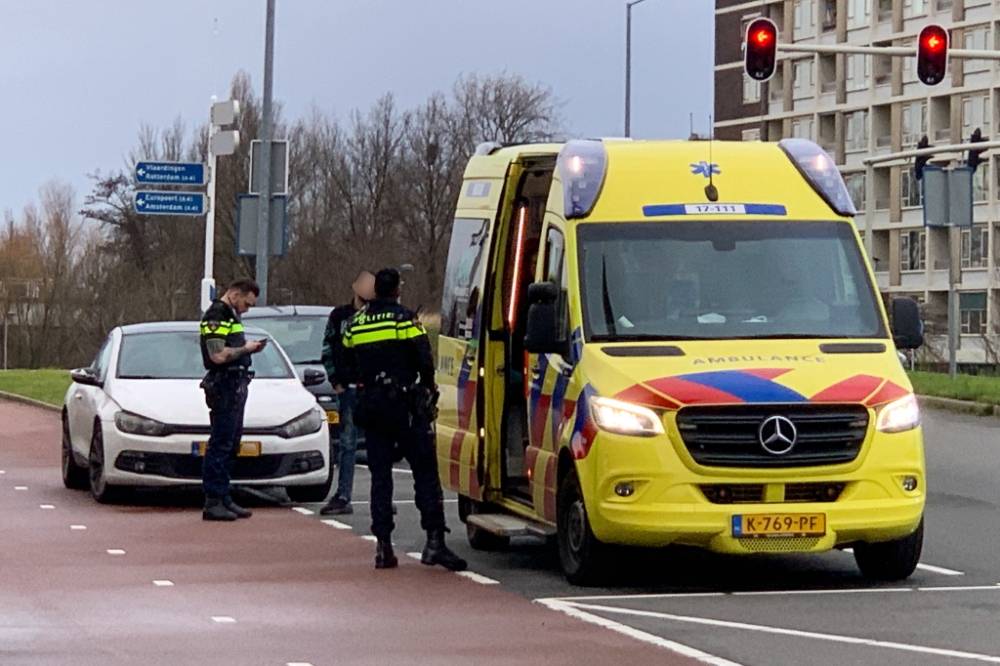 Botsing voor verkeerslicht