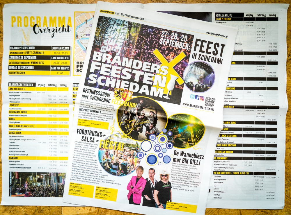 Informatie programma Brandersfeesten in gratis krant en online