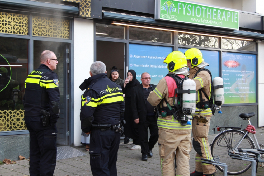 Brand in café-restaurant