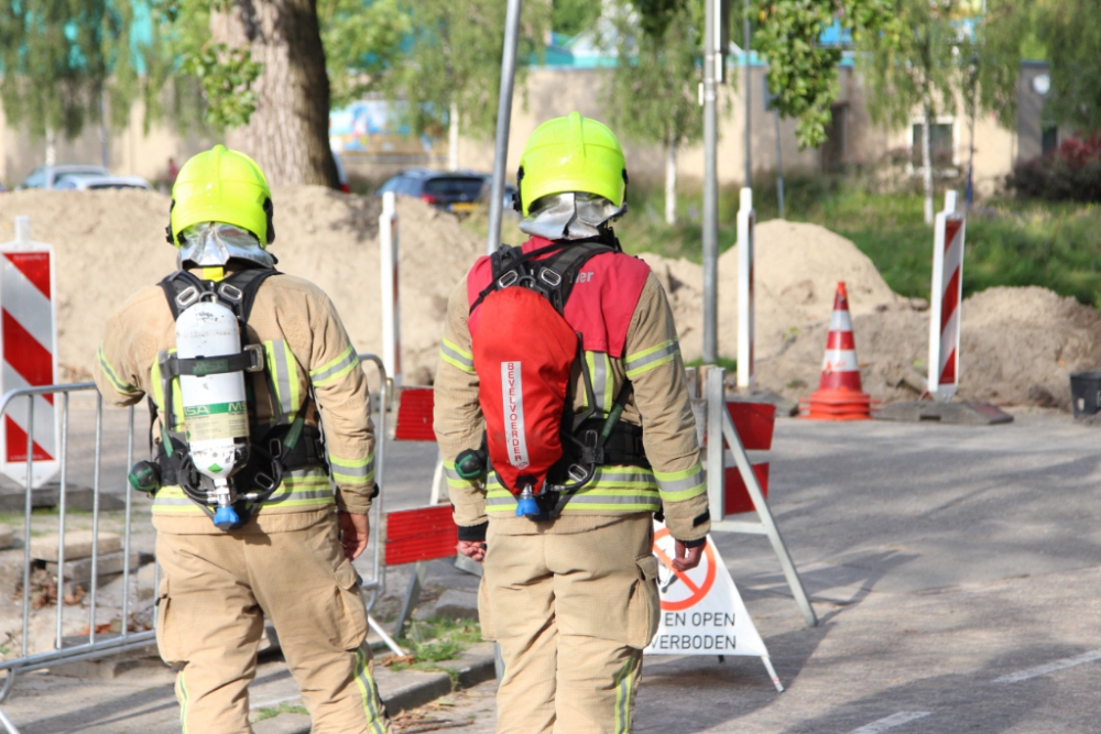 Gaslek ontstaan bij graafwerkzaamheden