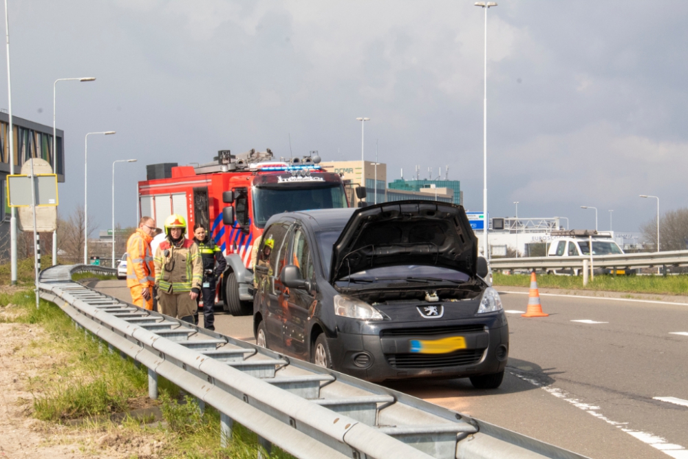 Autobrand op de A20 blijkt mee te vallen