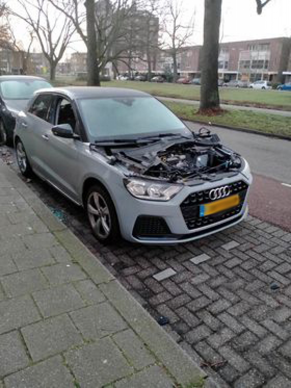 Auto gestript op Stadhouderslaan