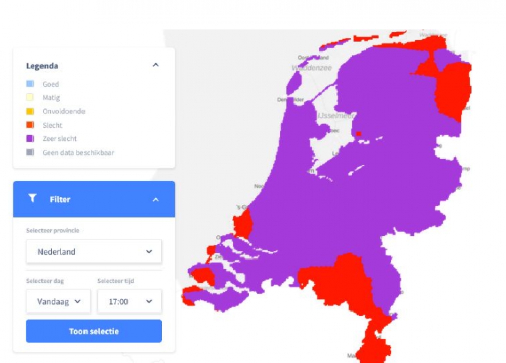 Smogalarm: luchtkwaliteit Rijnmond na 14.00 zeer slecht