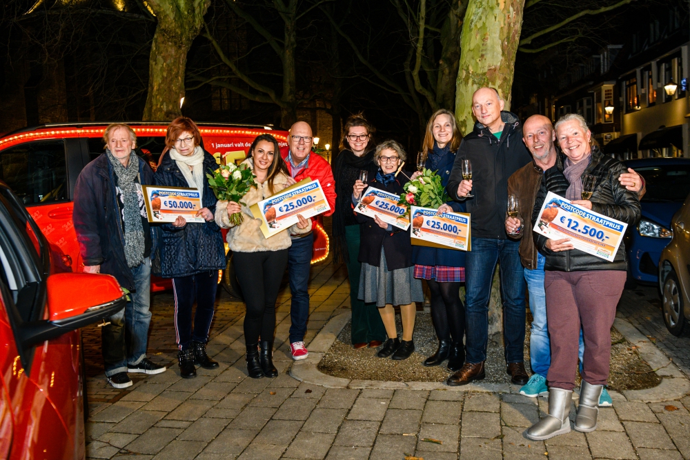 Schiedammers winnen samen 162.500 euro bij PostcodeStraatpijs