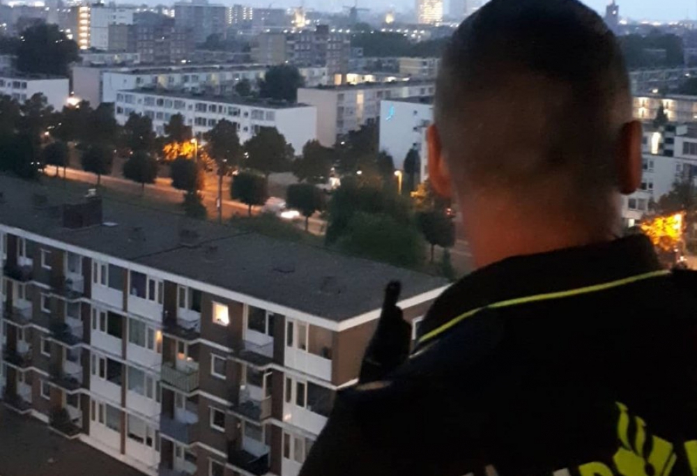 Inbreker aangehouden op balkon