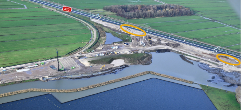 Morgen en overmorgen heiwerkzaamheden bij de A20