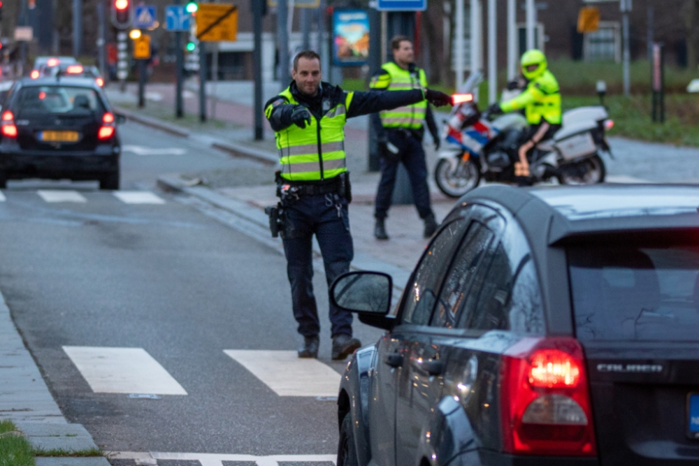 Verkeerscontrole op Stadserf Schiedam