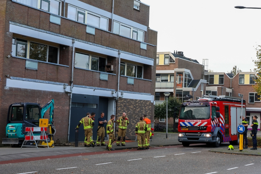 Vlaardingse gasleiding geraakt tijdens werkzaamheden