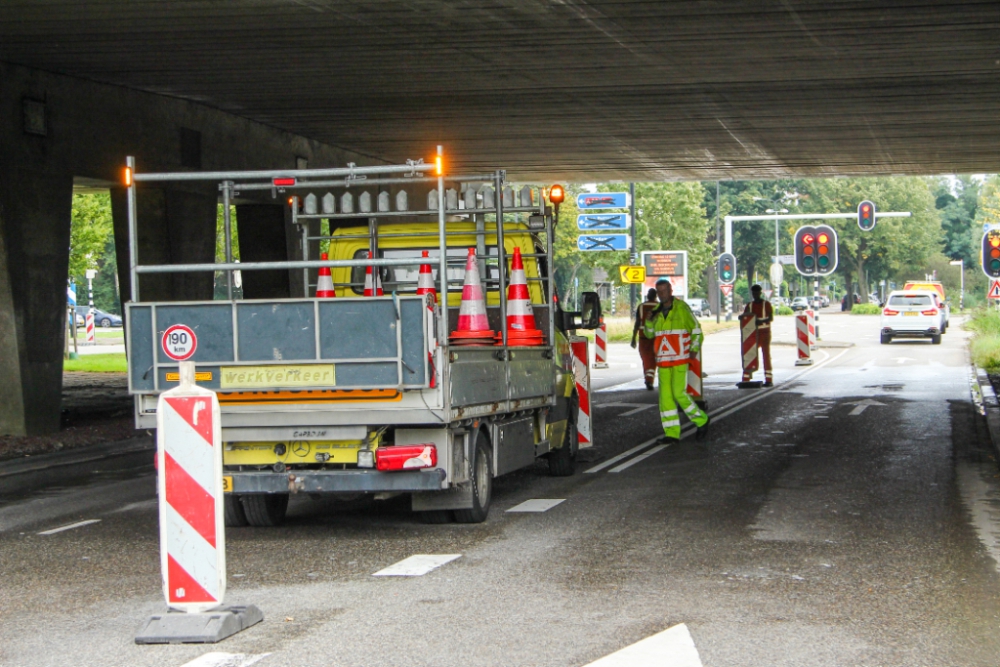 Drukte op lokale wegen door afsluiting A20