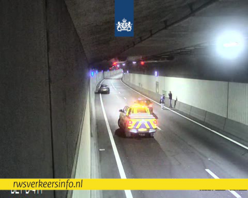 Tunnelbuis dicht door ongeval