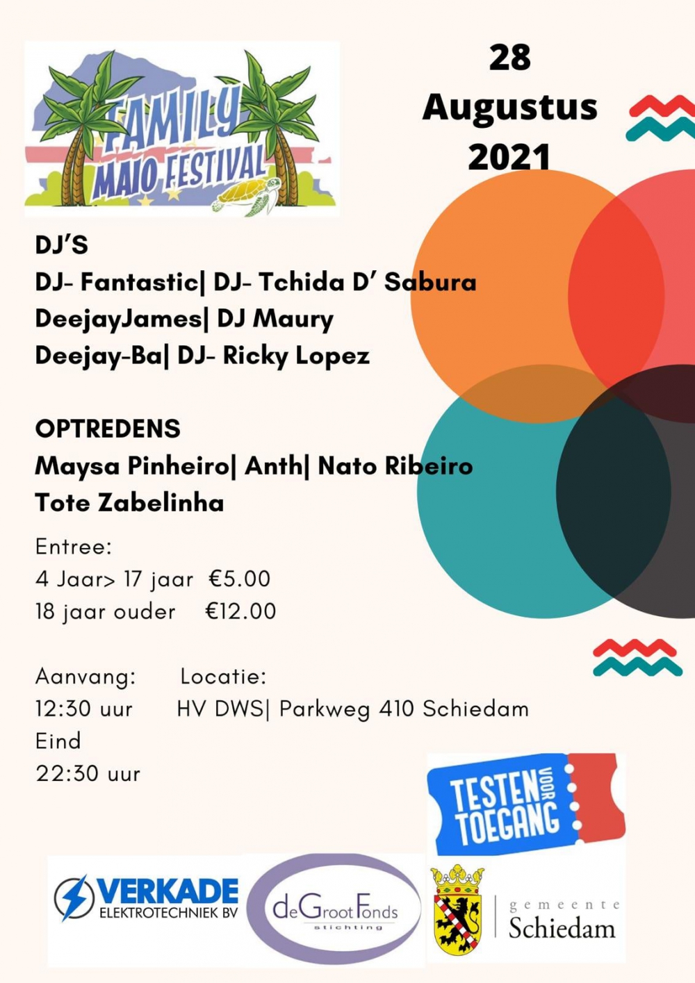 &#039;Het is een eer om in deze tijd een festival te mogen organiseren&#039;, Family Maio Festival op het terrein van DWS