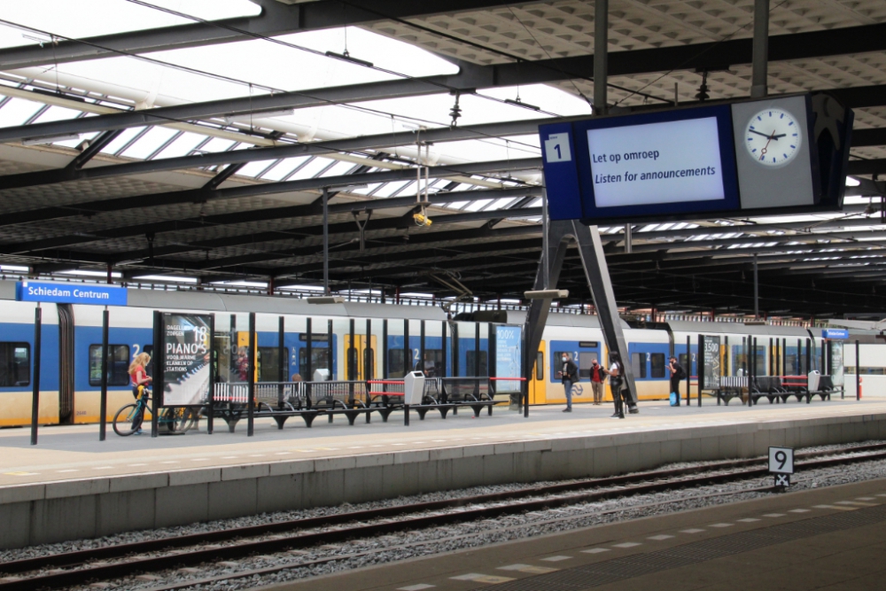 Geen treinen tussen Schiedam en Den Haag in het weekend