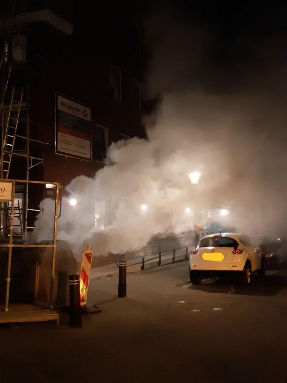 Containerbrand in de Gorzen