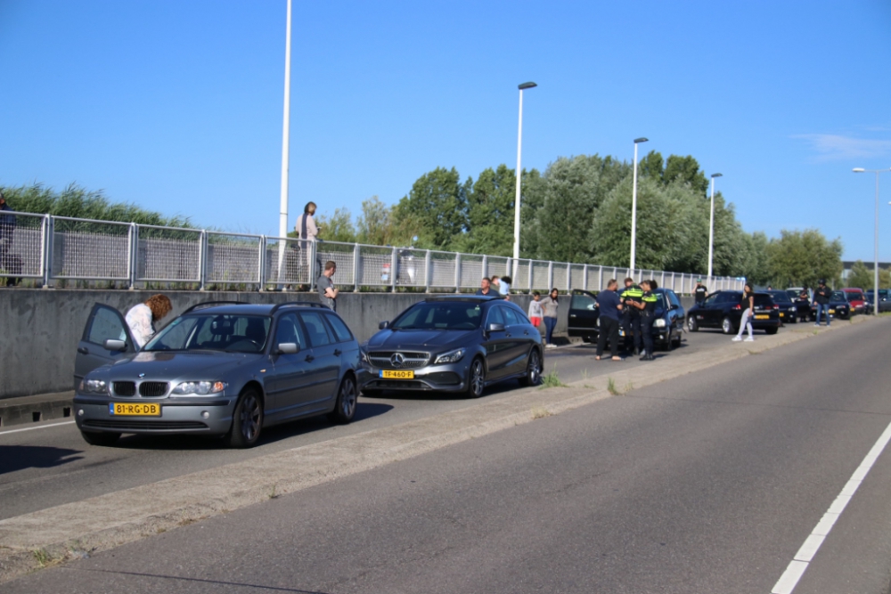 Kettingbotsing veroorzaakt verkeerschaos