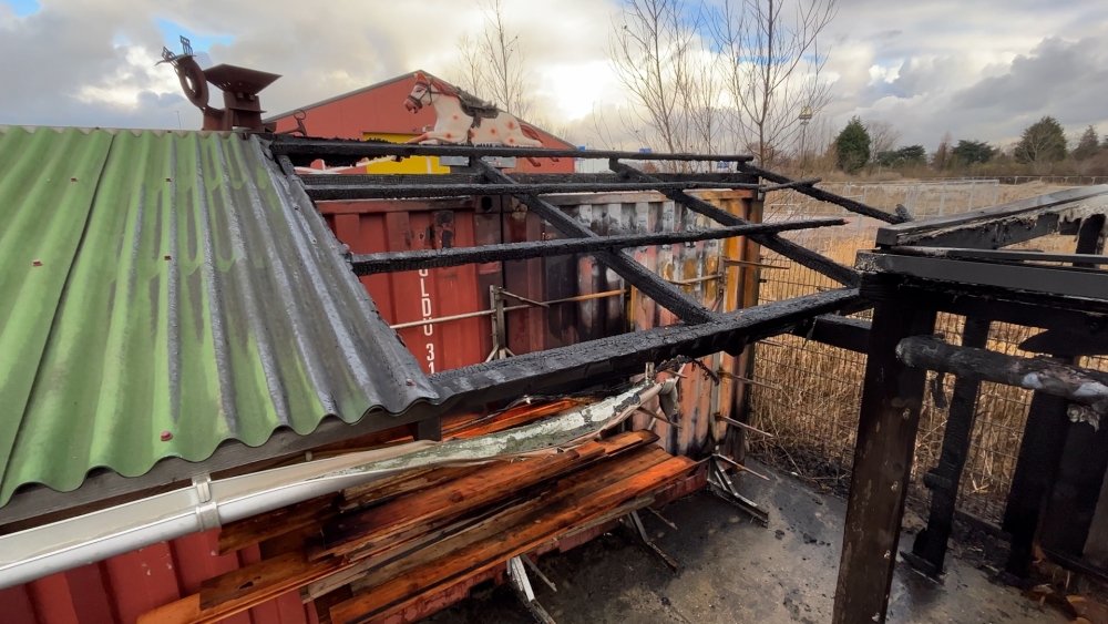 Na brand draait Buurtwerkplaats De Buren gewoon door: ‘Met twee dagen alles weer opgebouwd’