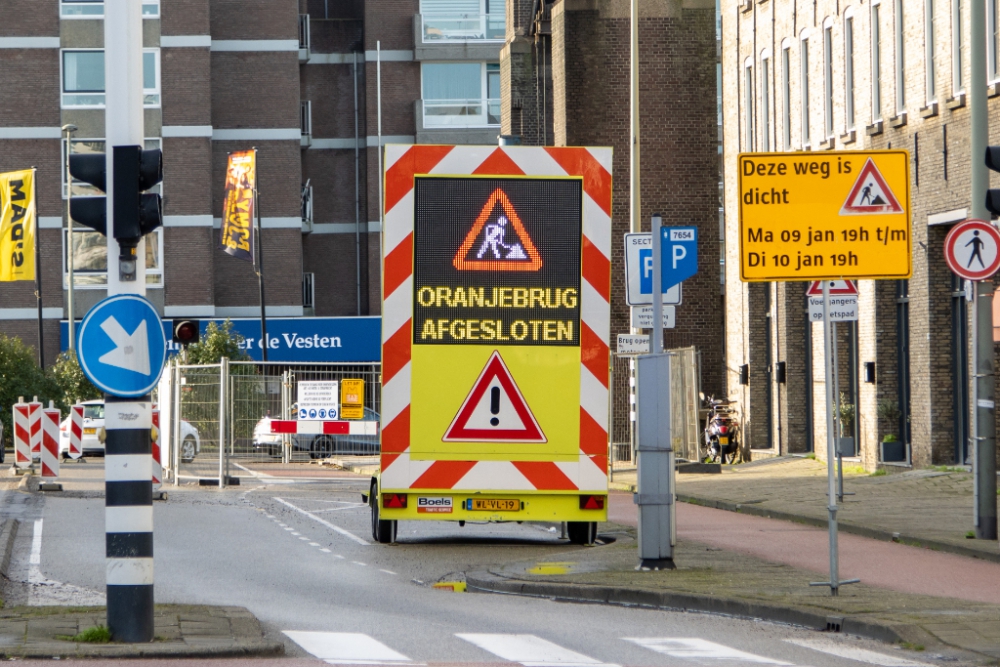 Oranjebrug wordt weer afgesloten