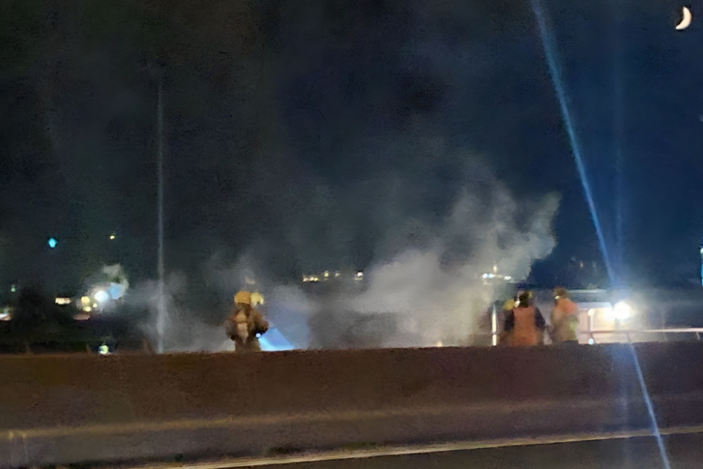 File op A20 door autobrand