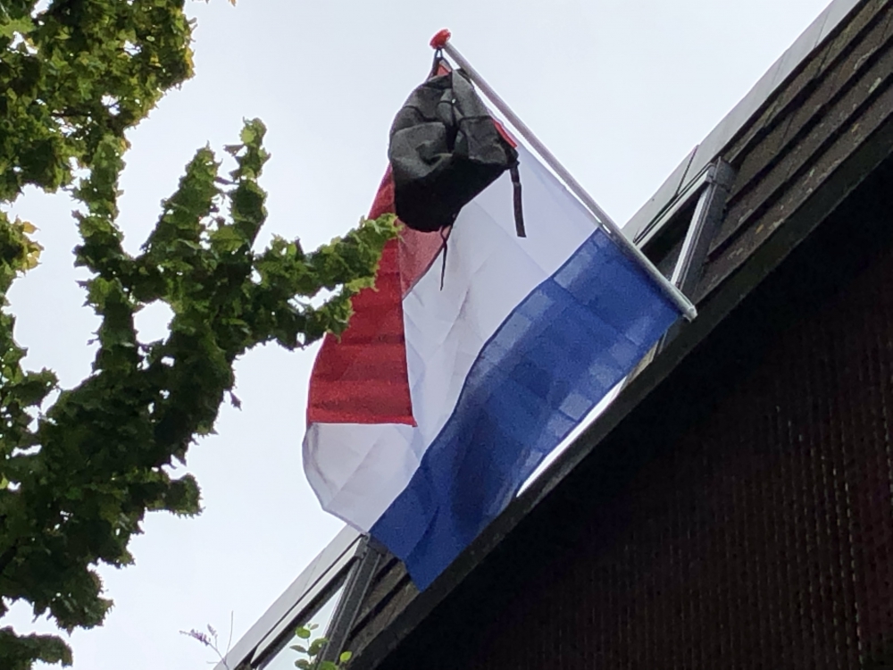 Bij honderden Schiedammers kan de vlag uit