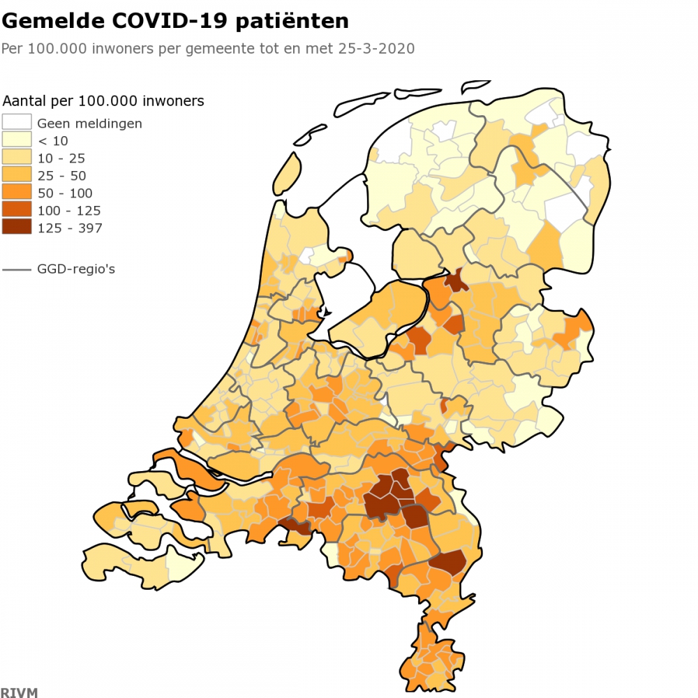 Nu 14 coronapatiënten in Schiedam, 22 in Vlaardingen