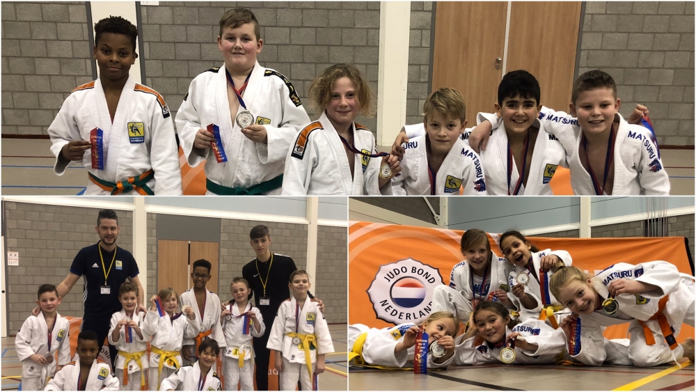 19 medailles Sport Instituut Schiedam op Open Zuid-Hollandse kampioenschappen judo