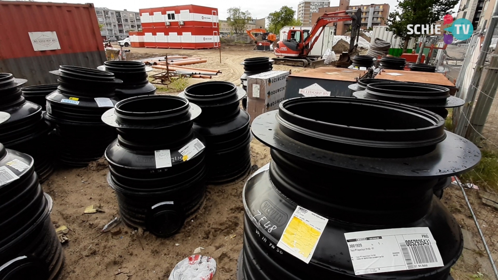 Sloop en wegwerkzaamheden in Nieuwland