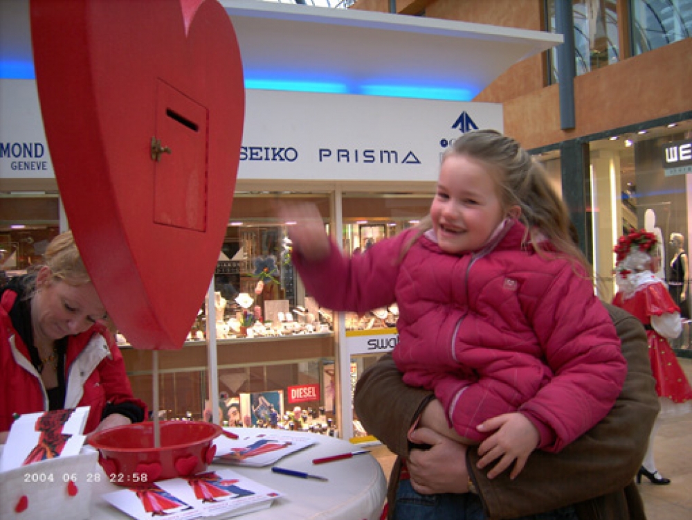 Valentijnsactie in winkelcentrum De Nieuwe Passage