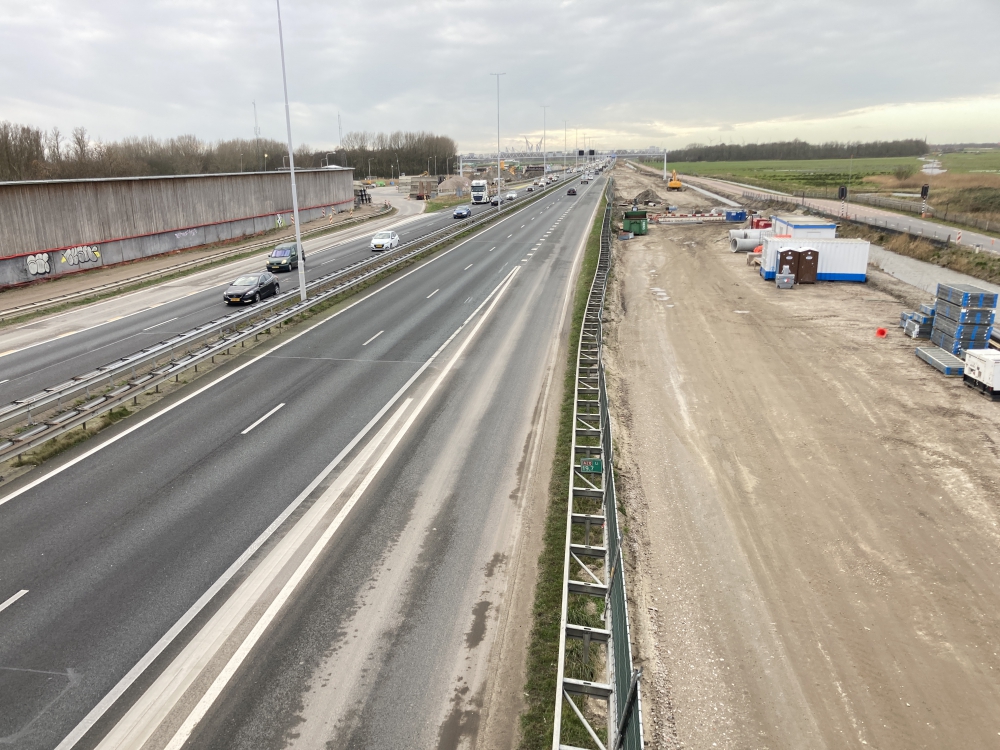 Weekendwerkzaamheden A20 vanwege storm een week uitgesteld