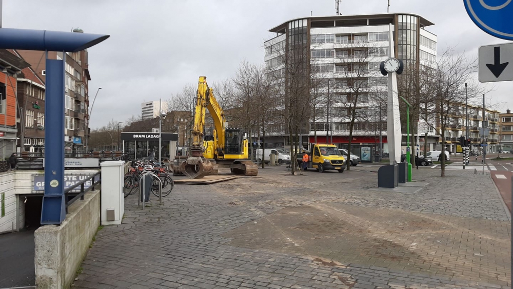 Kiosk tegen de vlakte