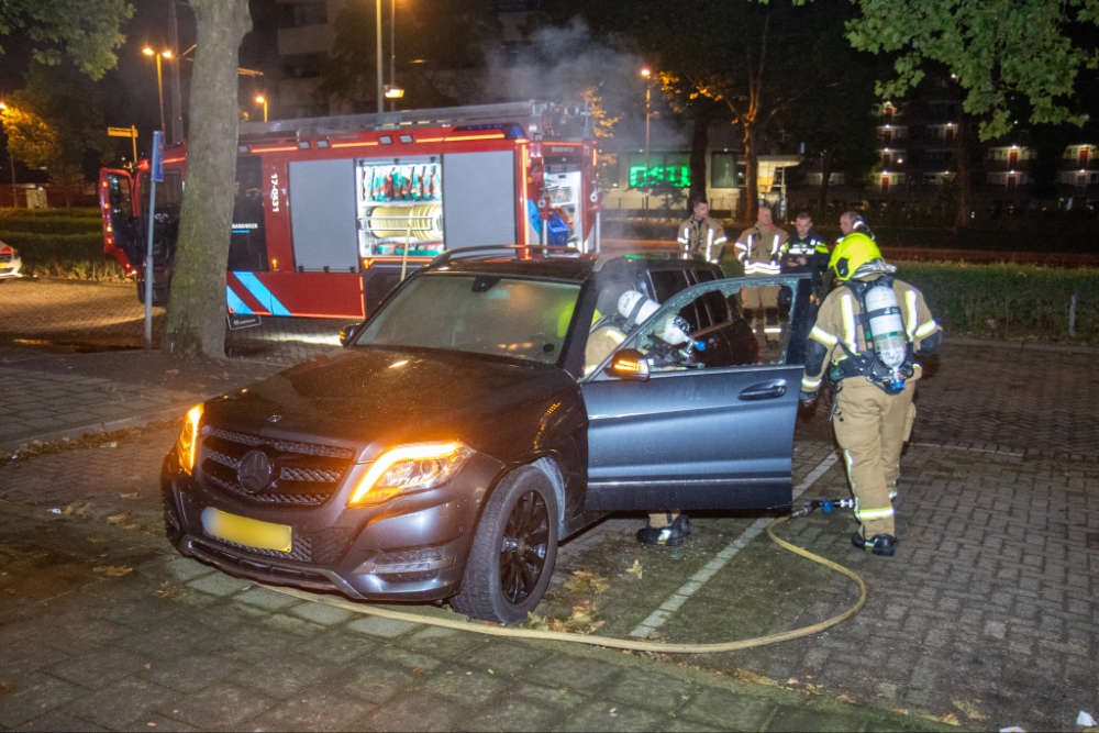 Brand in auto door gereedschap