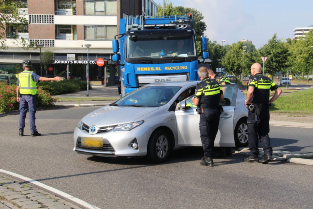 Gewonde bij aanrijding op Nieuwlandplein