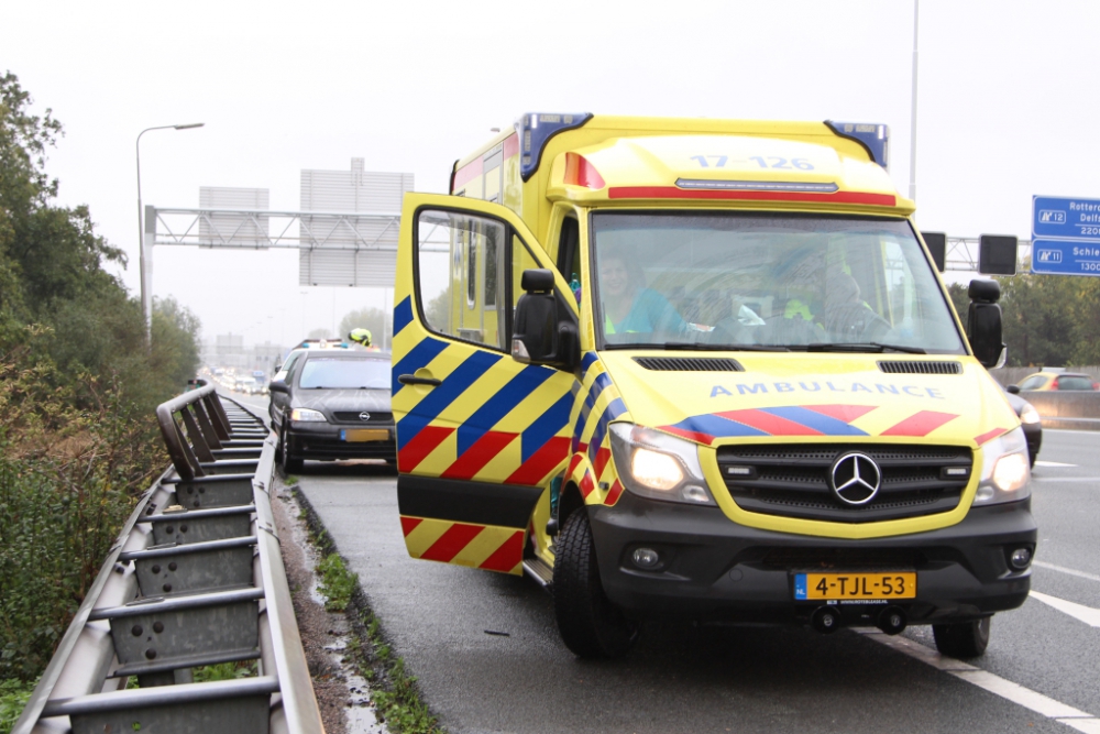 Aanrijding op de snelweg