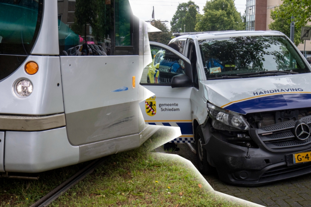 Tram botst op busje Handhaving