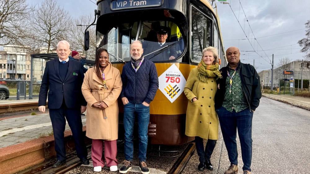 Historische tramrit onthult programma voor eerste week Schiedam viert 750