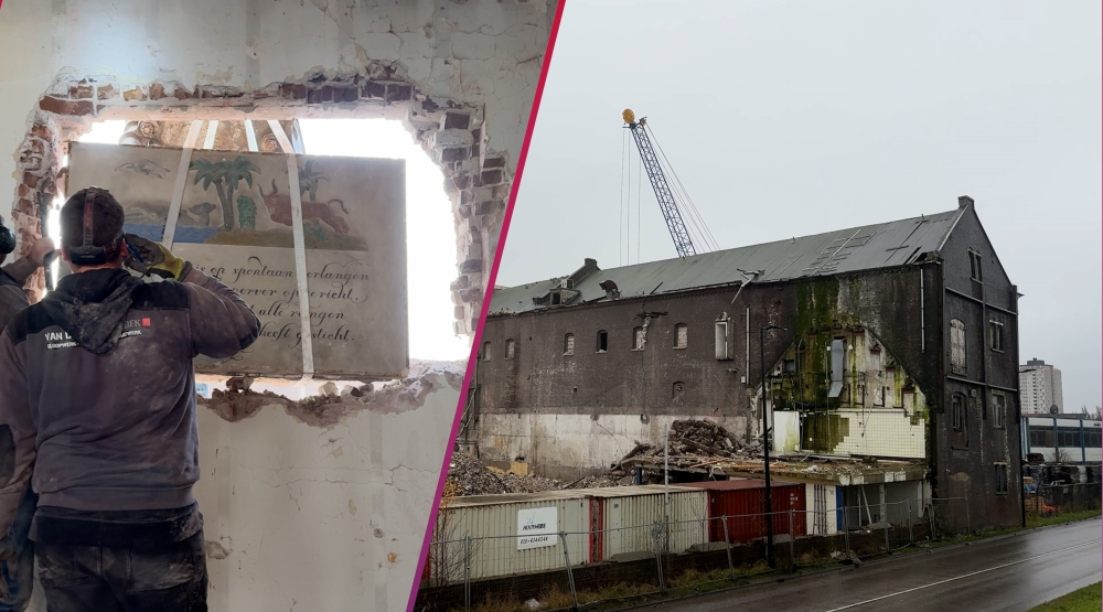 Palestijnse gedenksteen uit afbrokkelende Romi-fabriek gehakt