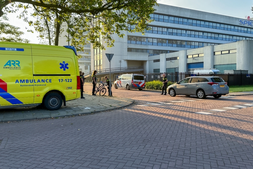 Ongeval tussen fietser en auto in Schiedam