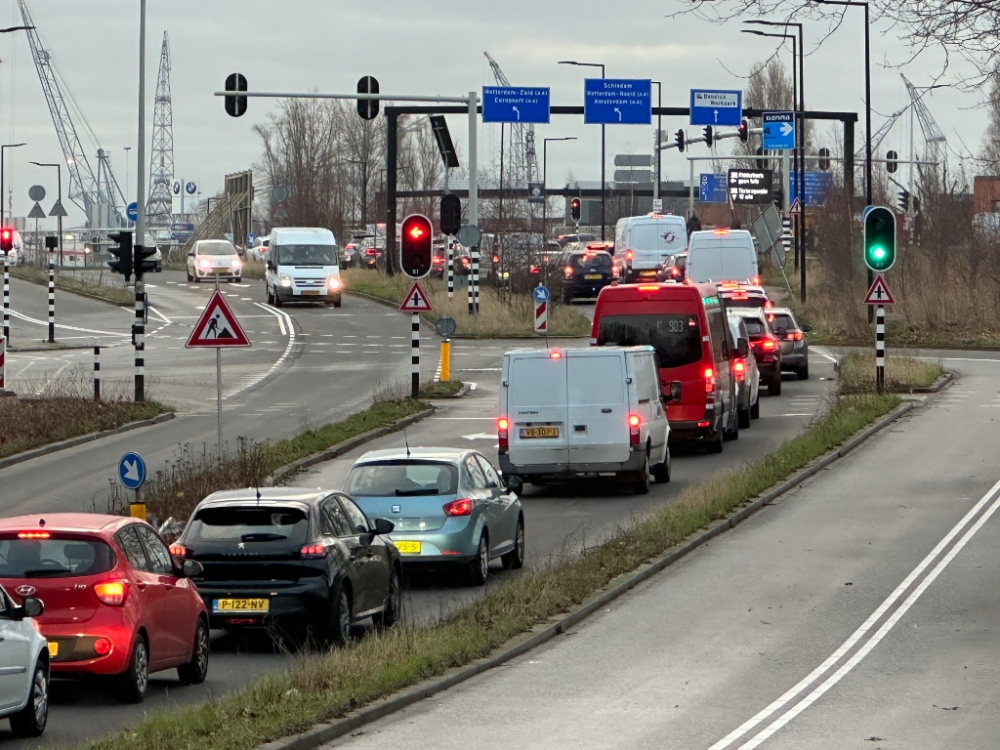 Verkeerschaos op Vijfsluizen